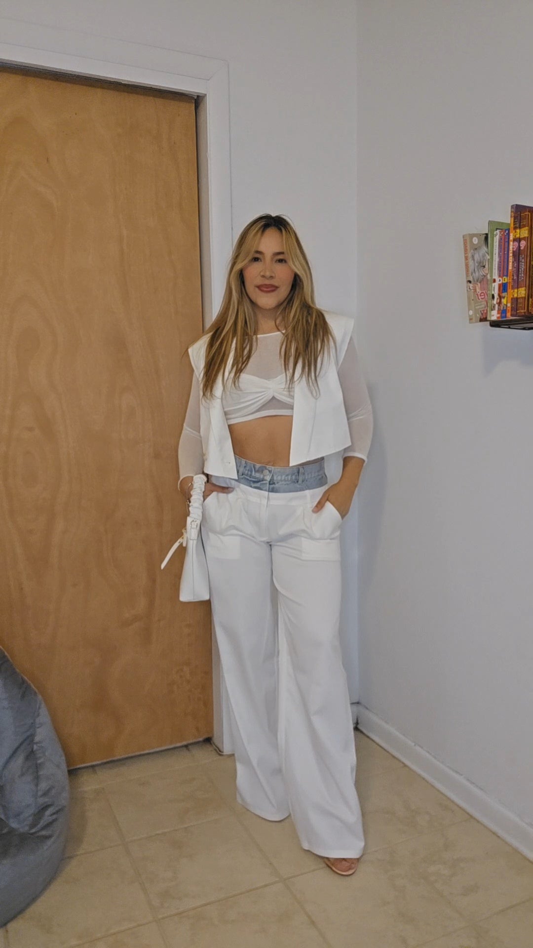 Crop Vest- White