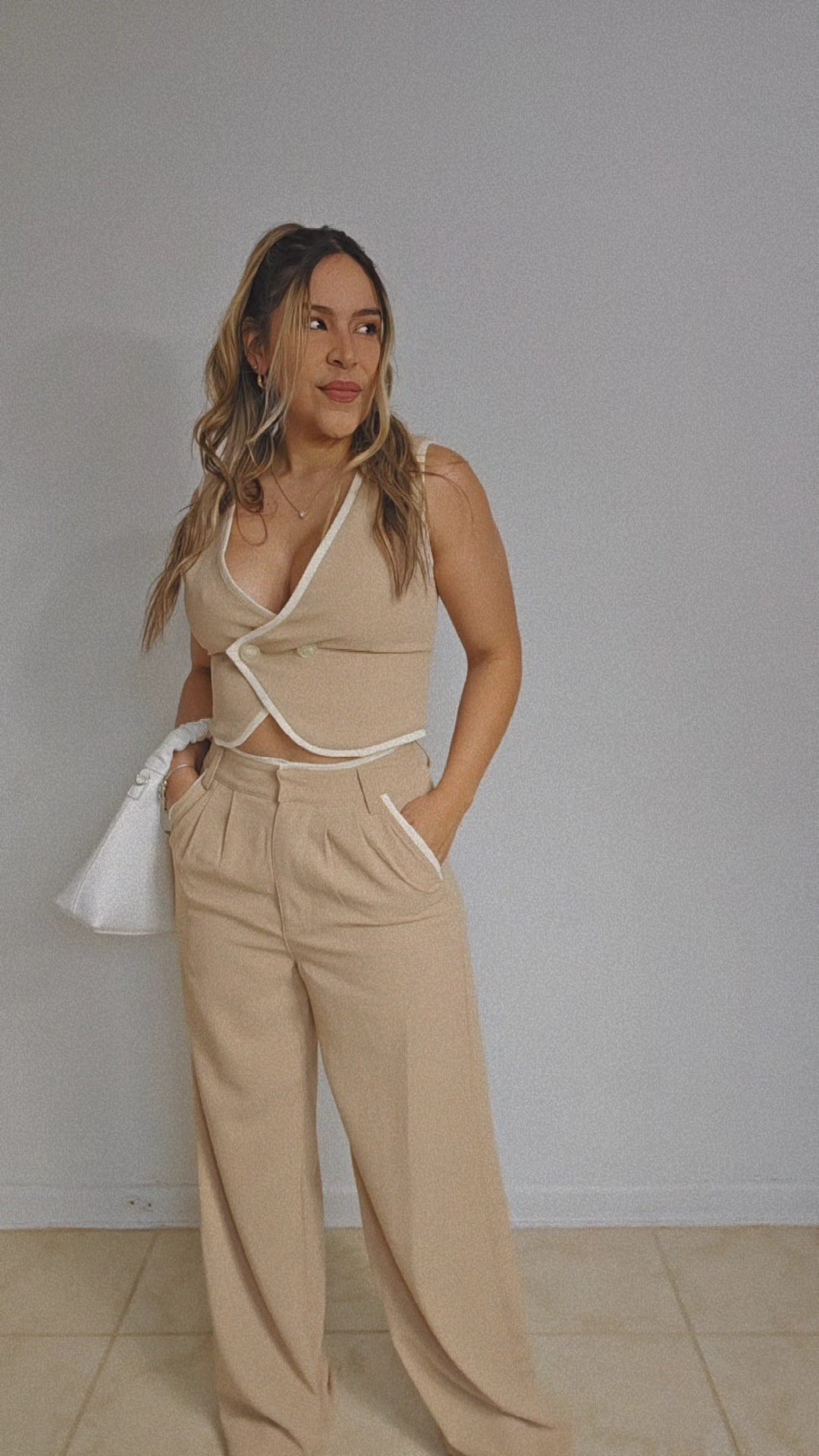 SET Vest and trouser- Contrast edge