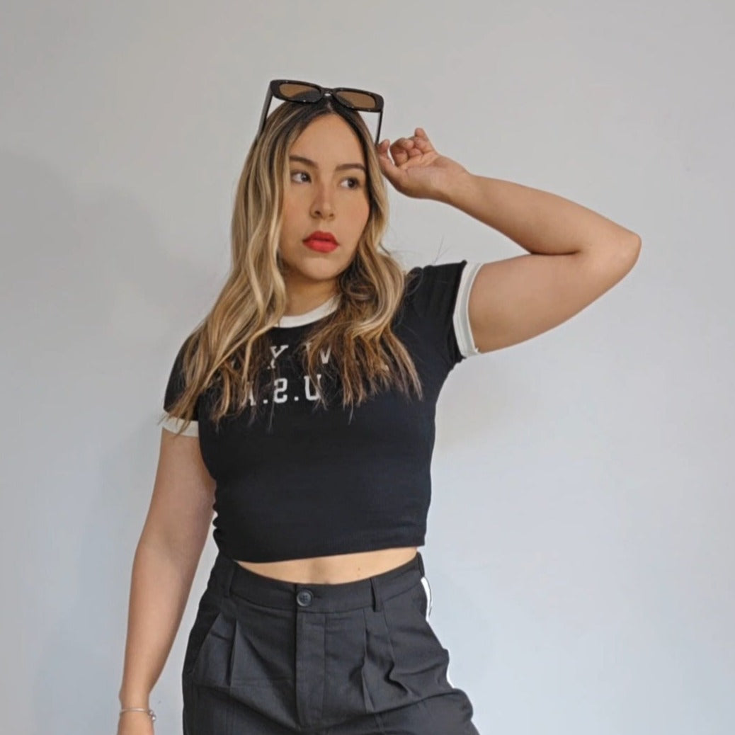 New York T-shirt B/W JUNIOR