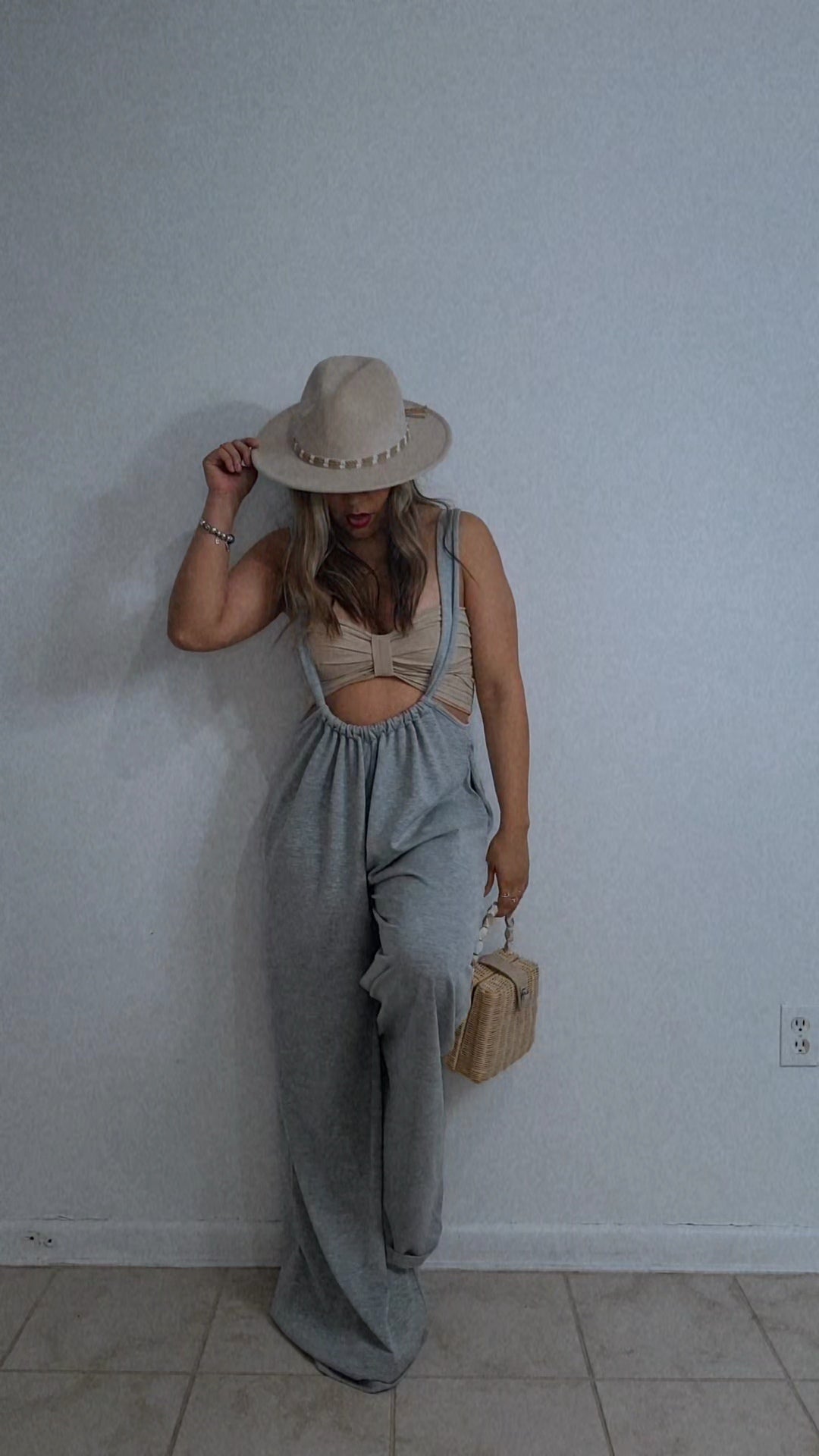 top strapless - beige