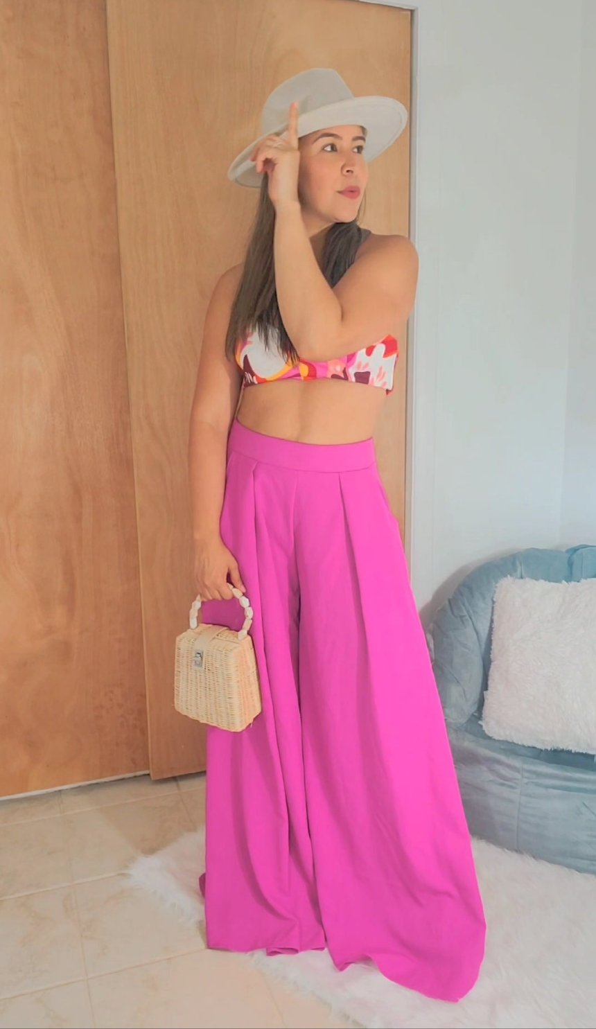Palazzo pants Fushia - Your Fashion Corner