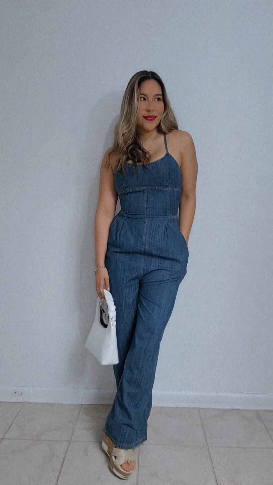 Denim Body Sculp Jumpsuit