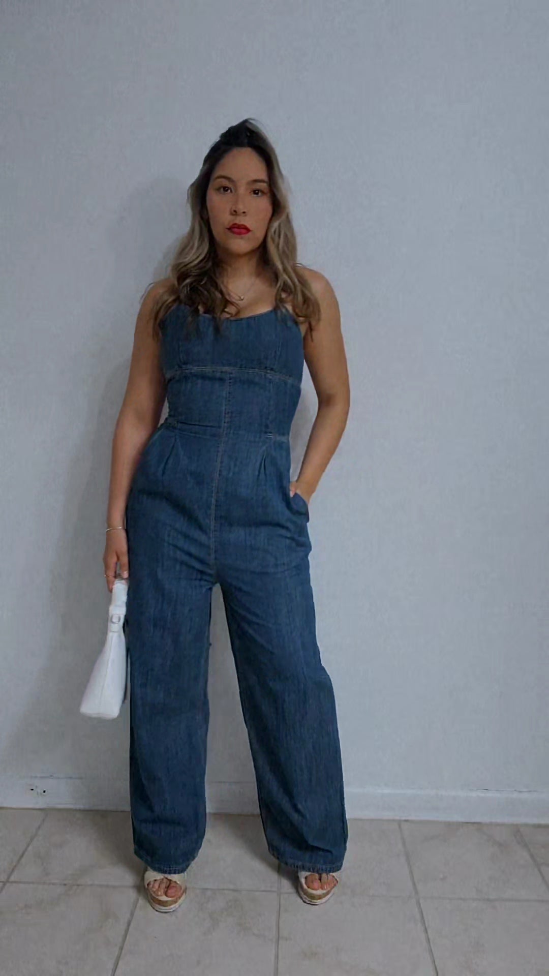 Denim Body Sculp Jumpsuit