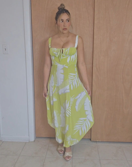 Midi Dress- Lime green