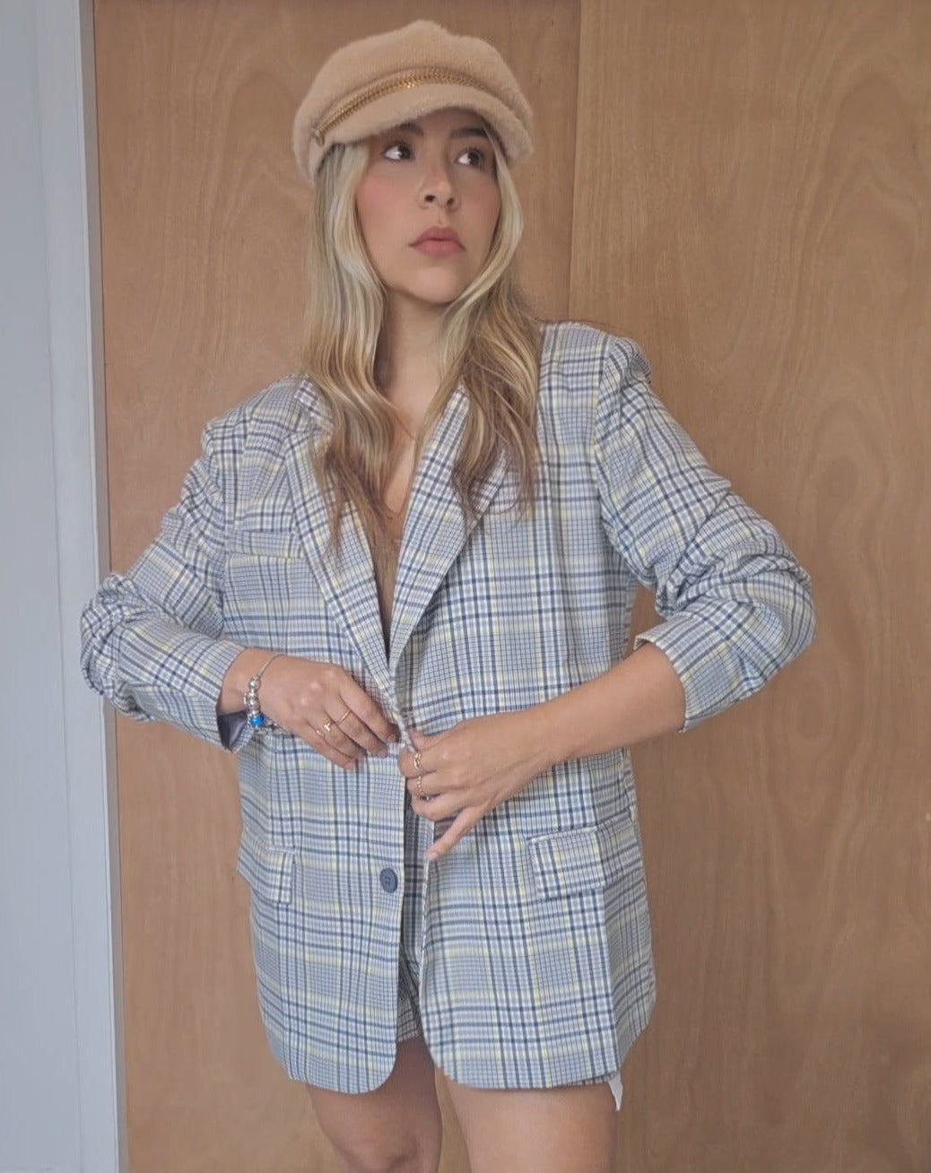 Plaid Oversize blazer