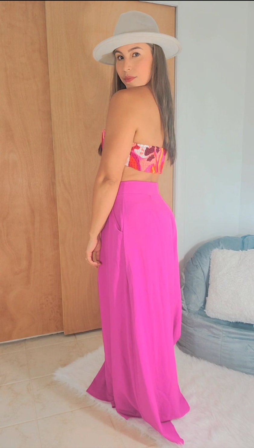 Palazzo pants Fushia - Your Fashion Corner